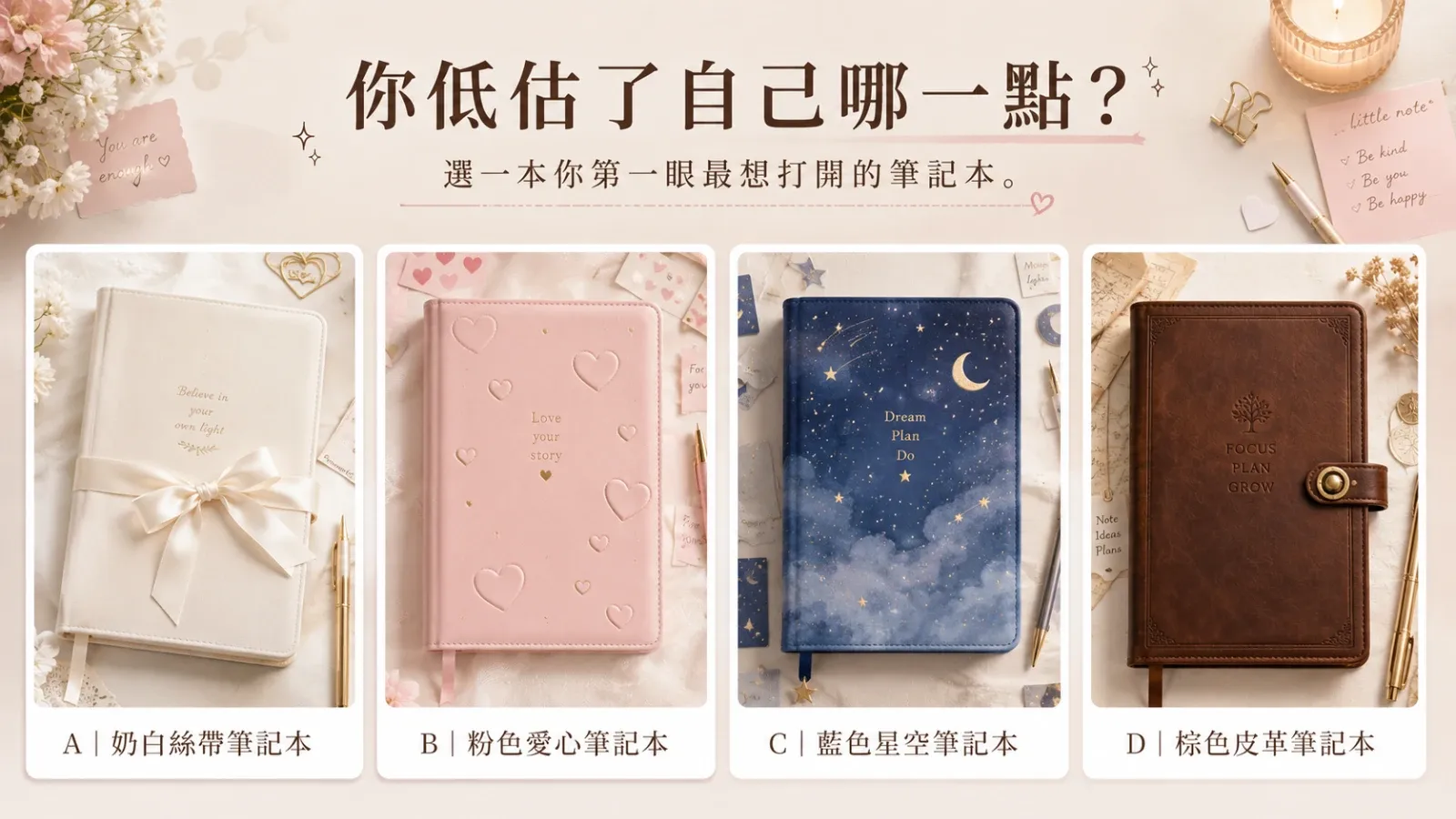 測測你低估了自己哪一點？從細膩到被愛，認出你沒看見的強大