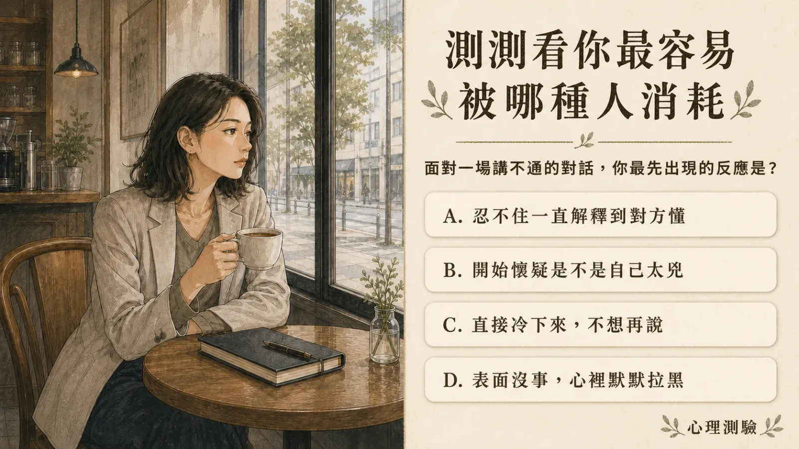 測測看你最容易被哪種人消耗?心理測驗解析溝通盲點與關係界線 - AskSoul