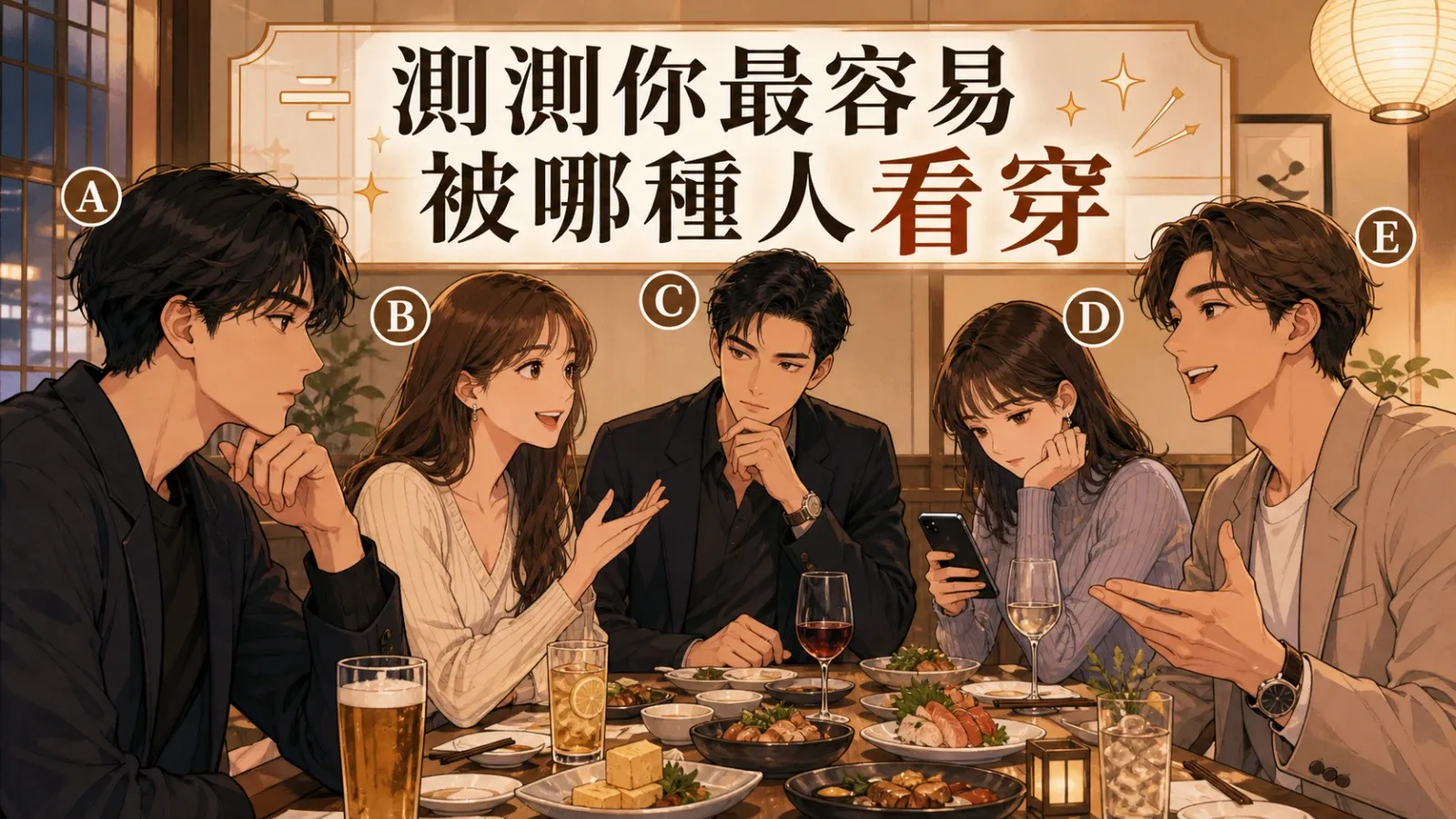 測測你最容易被哪種人看穿？