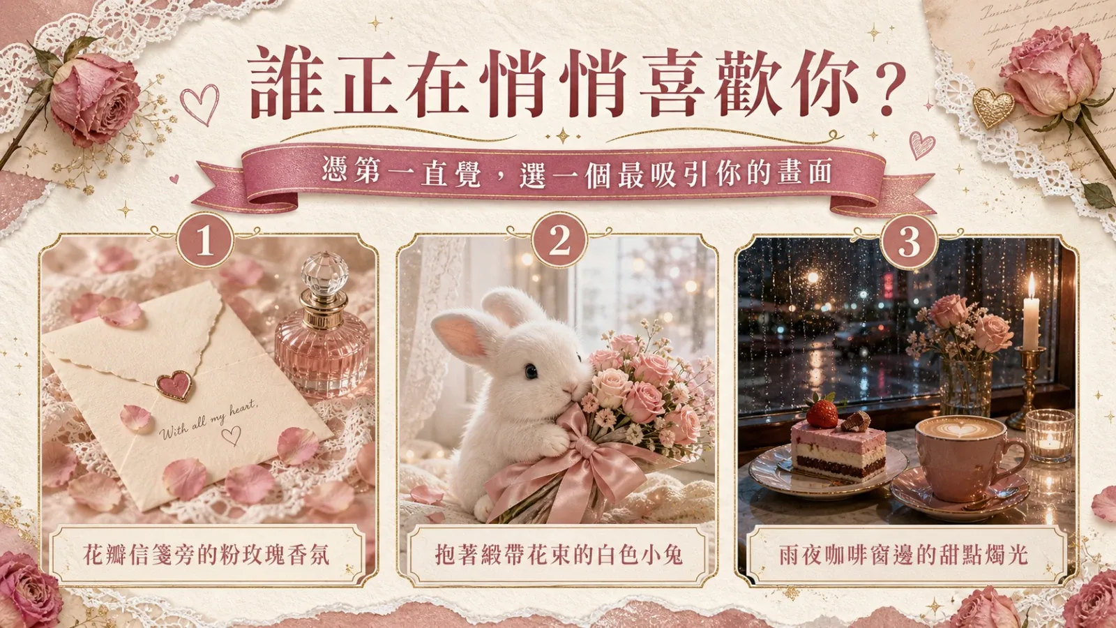 誰正在悄悄喜歡你？測出近期暗戀你的心動對象