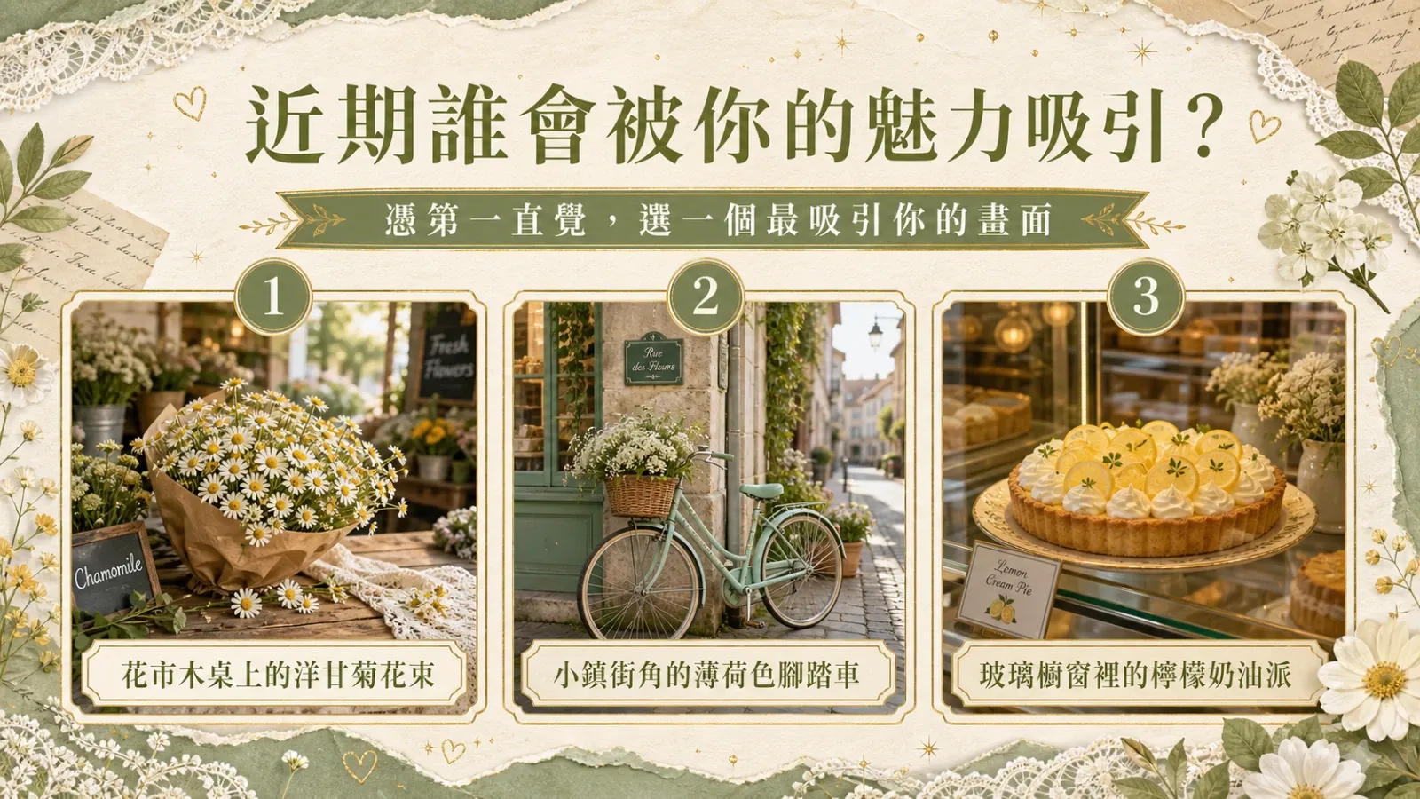 近期誰會被你的魅力吸引？