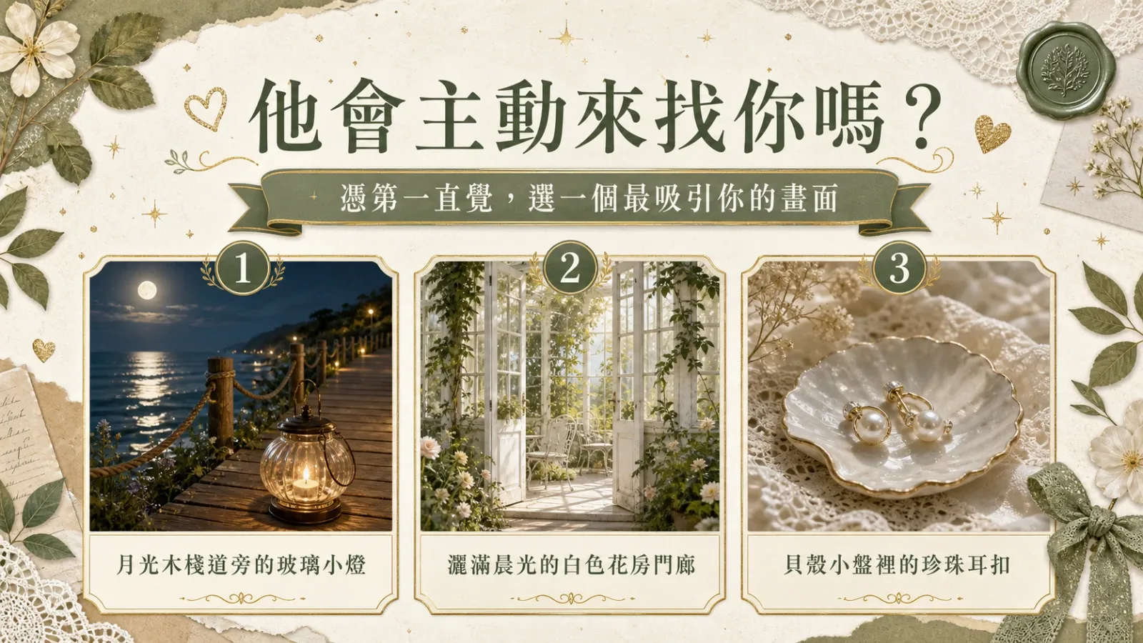 他會主動來找你嗎？看近期感情訊號