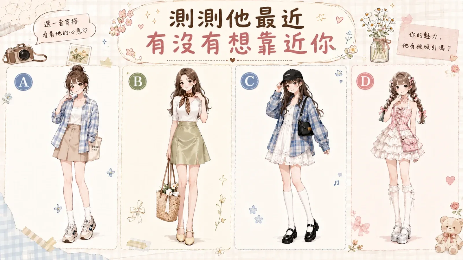 測測他最近有沒有想靠近你|從約會穿搭看曖昧心思