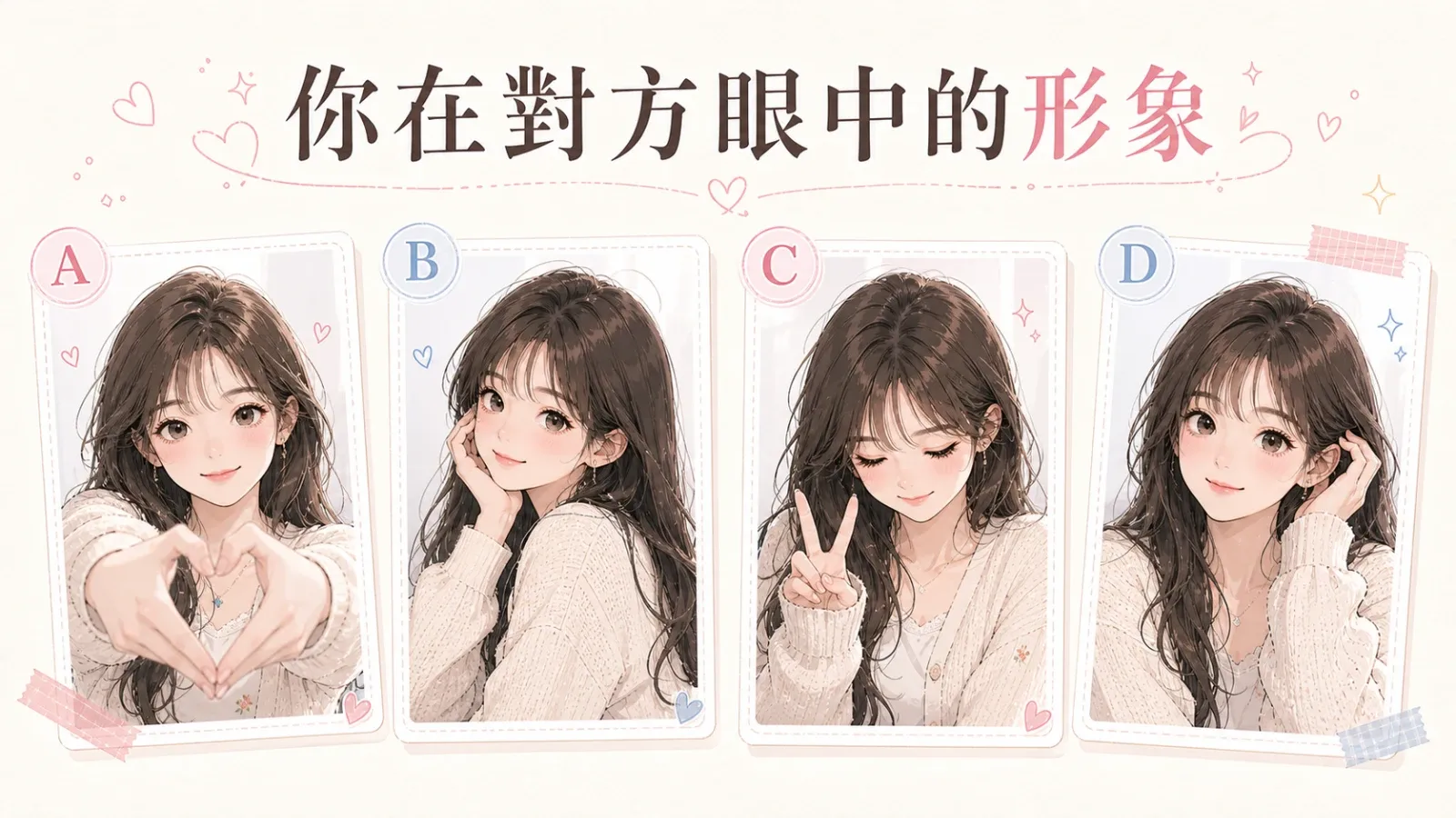 你在對方眼中的形象｜超準心理測驗：從拍貼直覺看出你的獨特吸引力