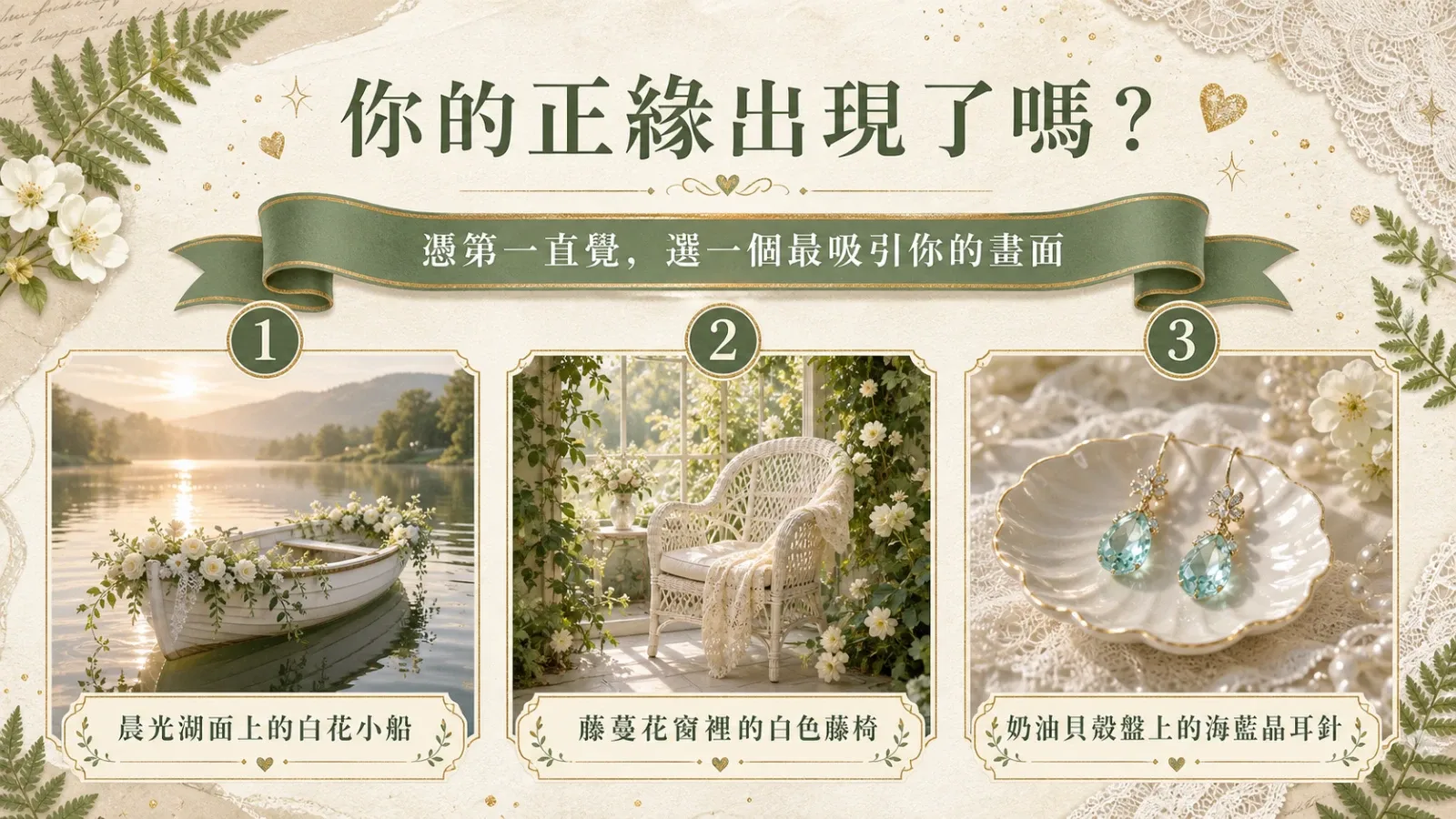 你的正緣出現了嗎？探索近期感情緣分